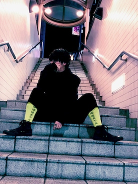 「SASQUATCHfabrix.（サスクワァッチファブリックス）のアイテム」を使った、てさん（メンズ・175cm）の冬コーディネート