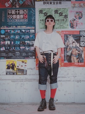 「gilet（ジレ）のアイテム」を使った、てさん（メンズ・175cm）の春コーディネート
