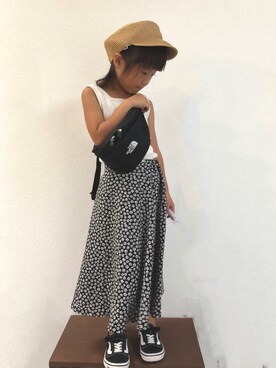 「5歳」｜「アイテム（ボディバッグ/ウエストポーチ）」を使った、kotochanさん（キッズ・110cm）の夏コーディネート