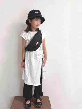 Gu ジーユー のワンピース ドレスを使った リブパンツ のキッズ人気ファッションコーディネート Wear