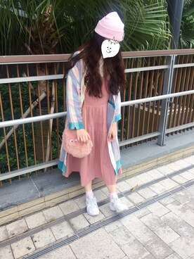 EllieChaCha♥︎さん（レディース・157cm）の冬コーディネート