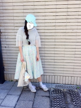「haco!（ハコ）のアイテム（財布/小物）」を使った、EllieChaCha♥︎さん（レディース・157cm）の夏コーディネート