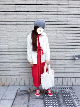 EllieChaCha♥︎さん(レディース・157cm)の冬コーディネート