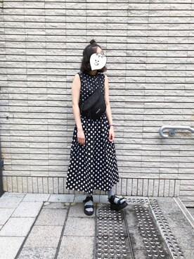 「アイテム（腕時計、パープル系）」を使った、EllieChaCha♥︎さん（レディース・157cm）の秋コーディネート