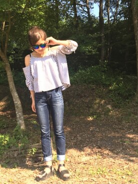 「EMODA（エモダ）のアイテム（ピアス（両耳用））」を使った、ifuziさん（レディース・160cm）の春コーディネート