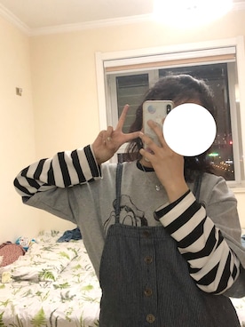 「N（エヌ）のアイテム（オールインワン・サロペット）」を使った、Santtu さん（レディース・162cm）の春コーディネート