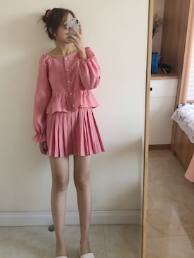 「盐系风格」｜「アイテム（スカート）」を使った、Santtu さん（レディース・162cm）の夏コーディネート