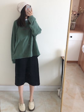 「盐系风格」｜「アイテム（スカート）」を使った、Santtu さん（レディース・162cm）の秋コーディネート