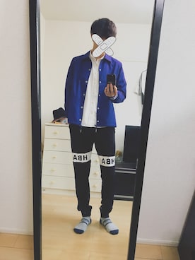 「hba」｜ariさん（メンズ・183cm）の秋コーディネート