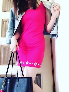 「CECIL McBEE（セシルマクビー）のアイテム（ノーカラージャケット）」を使った、sakuratamさん（レディース・157cm）の春コーディネート