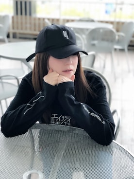 「HTML03（エイチティエムエルゼロスリー）のアイテム（トップス）」を使った、sakuratamさん（レディース・157cm）の春コーディネート