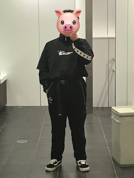 「オールドスクール」｜「アイテム（ジャージ）」を使った、ぶーやんさん（メンズ・165cm）の秋コーディネート