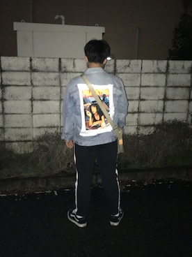 「LouisVuitton」｜「アイテム（デニムジャケット）」を使った、ぶーやんさん（メンズ・165cm）の秋コーディネート