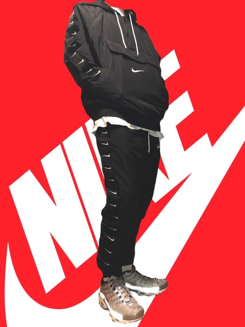 Nike スウッシュ ウーブン ジャケットを使った人気ファッションコーディネート Sciaky