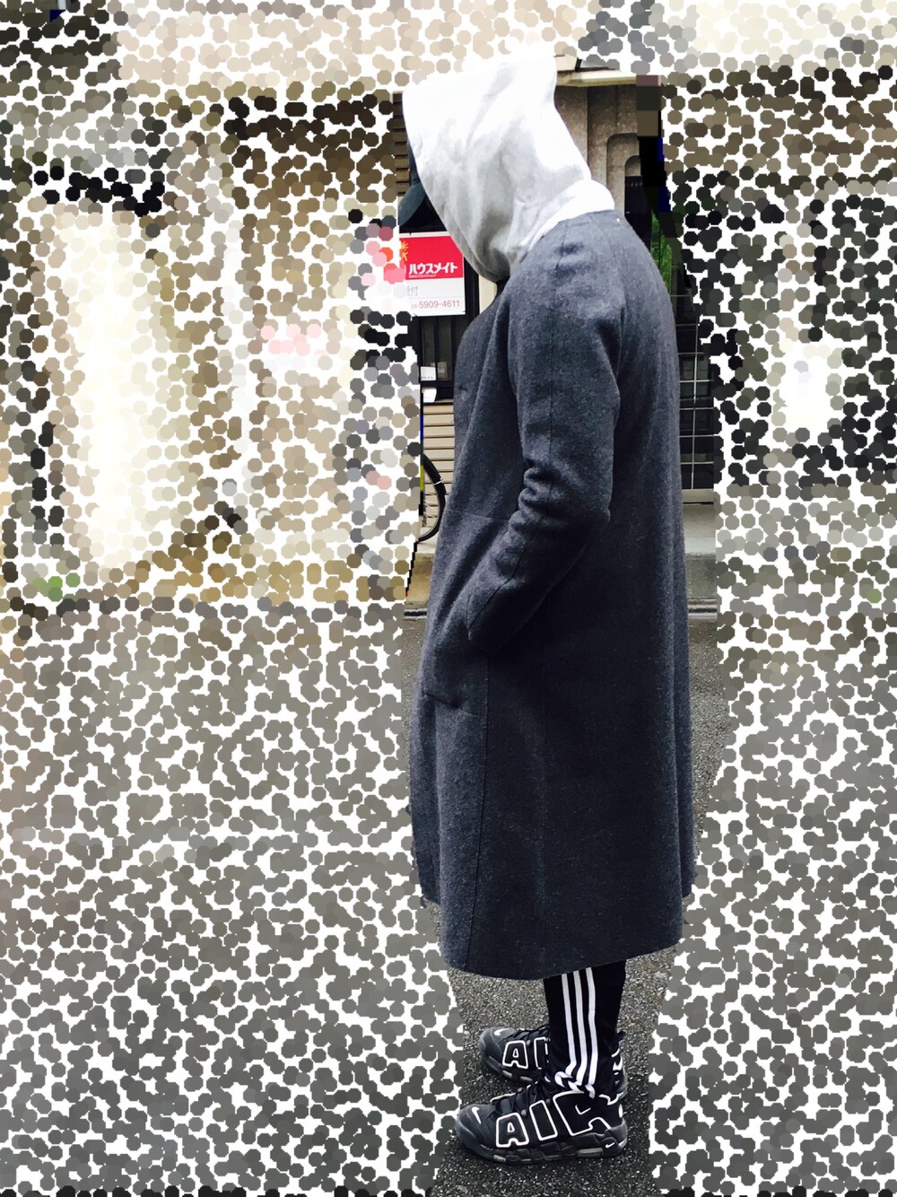 Paul Smithのステンカラーコート（グレー系）を使った人気ファッション