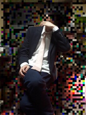 「Confirm（コンファーム）のアイテム（ノーカラージャケット）」を使った、TAIGA さん（メンズ・180cm）の冬コーディネート