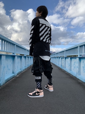 「ストリートファッション」｜sky_VR46さん（メンズ・167cm）の冬コーディネート