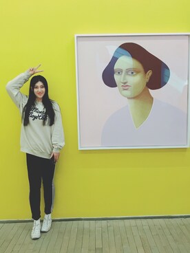 「BBCのアイテム」を使った、江太無二_Marisaさん（レディース・171cm）の冬コーディネート