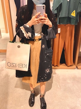 「skirt」｜「アイテム（ジャケット/アウター）」を使った、MLさん（レディース・158cm）の春コーディネート