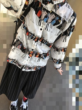 「Libby&Rose（リビーアンドローズ）のアイテム（シャツ/ブラウス）」を使った、ありさん（レディース・160cm）の夏コーディネート