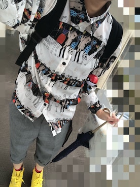 「Libby&Rose（リビーアンドローズ）のアイテム（シャツ/ブラウス）」を使った、ありさん（レディース・160cm）の夏コーディネート