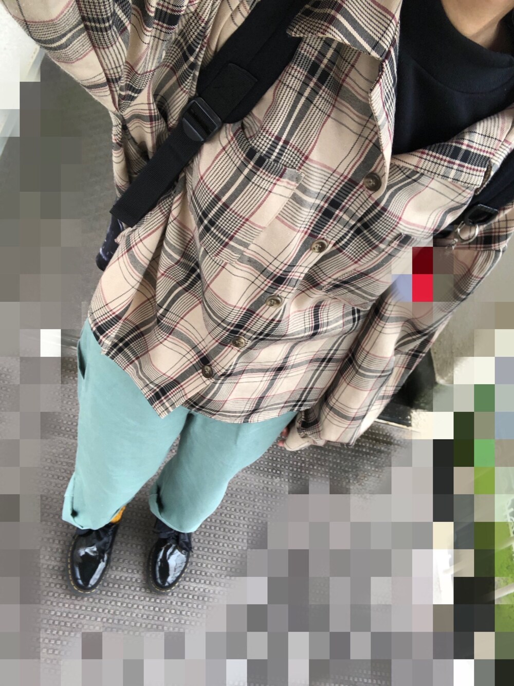 「秋コーデ」｜「a.g.plusのアイテム（シャツ/ブラウス、ブラウン系）」を使った、ありさん（レディース・161cm）の秋コーディネートの1枚目の写真