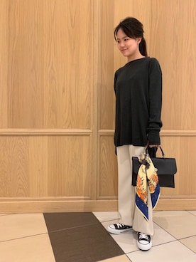 「THE SHINZONE（ザ　シンゾーン）のアイテム（スラックス）」を使った、OIさん（レディース・149cm）の夏コーディネート