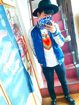 「アイテム（カバーオール）」を使った、はやとさん（メンズ・176cm・10代）の春コーディネート