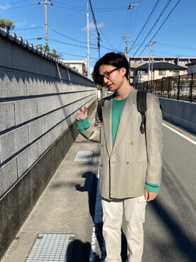 「アイテム（フォーマルスーツ/小物）」を使った、はやとさん（メンズ・176cm・20代）の冬コーディネート