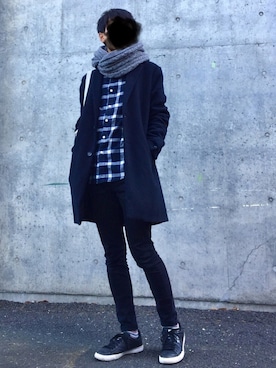 たけちゃんさん（メンズ・171cm）の冬コーディネート