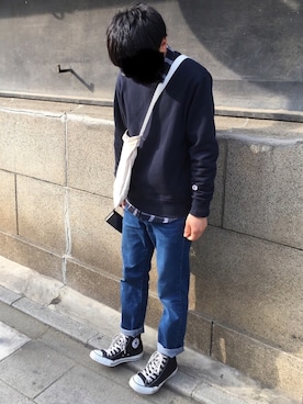 たけちゃんさん（メンズ・171cm）の春コーディネート