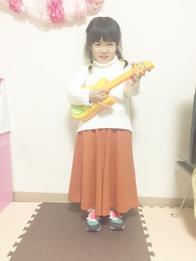 「福袋コーデ」｜「アイテム（パンツ）」を使った、miii☺︎さん（キッズ・100cm）の冬コーディネート