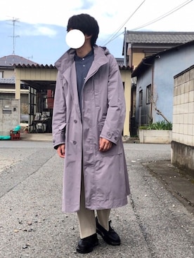 「Lui's（ルイス）のナローベルト（ベルト）」を使った、だらしさん（メンズ・165cm）の春コーディネート