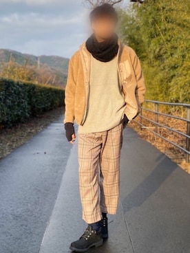 「SPADE（スペード）のアイテム（ジャケット/アウター）」を使った、やそさん（メンズ・181cm）の冬コーディネート