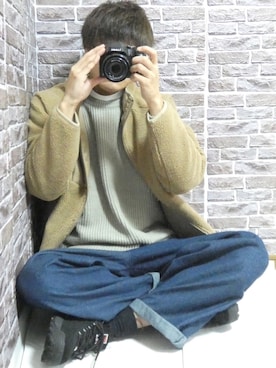 「SPADE（スペード）のアイテム（ジャケット/アウター）」を使った、やそさん（メンズ・181cm）の冬コーディネート
