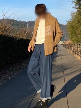 「SPADE（スペード）のアイテム（ジャケット/アウター）」を使った、やそさん（メンズ・181cm）の冬コーディネート