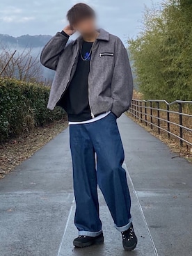 「薔薇」｜「アイテム（ジャケット/アウター）」を使った、やそさん（メンズ・181cm）の冬コーディネート