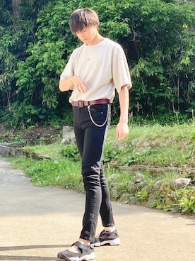 「kutir（クティール）のアイテム（リング）」を使った、やそさん（メンズ・181cm）の夏コーディネート