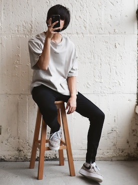 「NUMBER (N)INE（ナンバーナイン）のアイテム（リング）」を使った、やそさん（メンズ・181cm）の春コーディネート