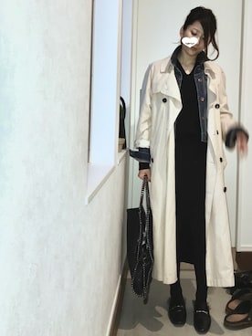 「FIG&VIPER（フィグアンドバイパー）のアイテム（トレンチコート）」を使った、haruさん（レディース・163cm）の春コーディネート