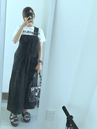 UN3D.（アンスリード）の「ワンショルダーオーバーワンピース