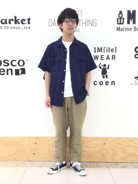 coen わきやまさん（メンズ・173cm）の夏コーディネート