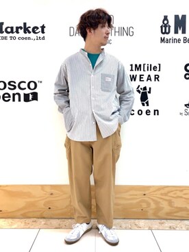 「coen」｜coen わきやまさん（メンズ・173cm）の春コーディネート