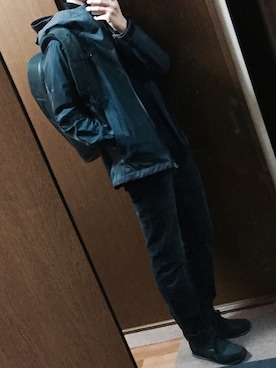 「alchemy（アルケミー）のアイテム（バックパック/リュック）」を使った、みっくんさん（メンズ・167cm）の冬コーディネート