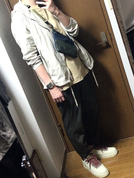 「C6（シーシックス）のアイテム（バッグ）」を使った、みっくんさん（メンズ・167cm）の春コーディネート