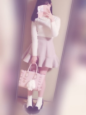 「くすみピンク」｜「アイテム（PC・スマホグッズ/家電）」を使った、yrk❤︎さん（レディース・156cm）の冬コーディネート