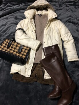 HOMMA Tamamiさん（レディース・165cm）の冬コーディネート