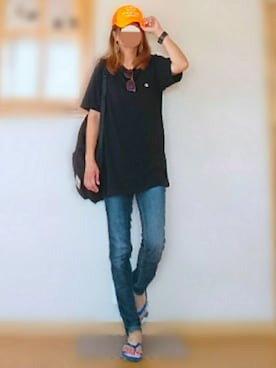 「ビーサン」｜「アイテム（その他）」を使った、YKPさん（レディース・163cm）の夏コーディネート