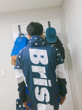 「F.C.Real Bristol（エフシーレアルブリストル）のアイテム（ナイロンジャケット）」を使った、swmunさん（メンズ・178cm）の秋コーディネート
