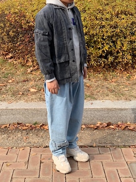 「Gosha Rubchinskiy（ゴーシャラブチンスキー）のアイテム（パンツ）」を使った、swmunさん（メンズ・178cm）の春コーディネート